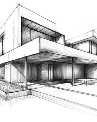Blueprint with building overlay
